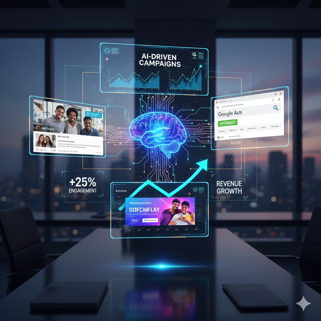 laptop screen with performance report